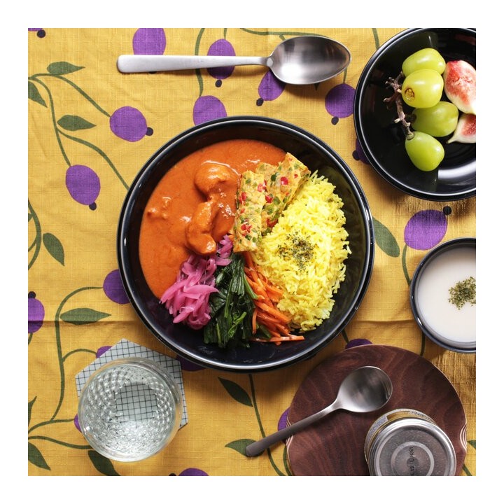 POTPURRI RIMs プレート L【NAVY】磁器 大皿 | SIMPLife