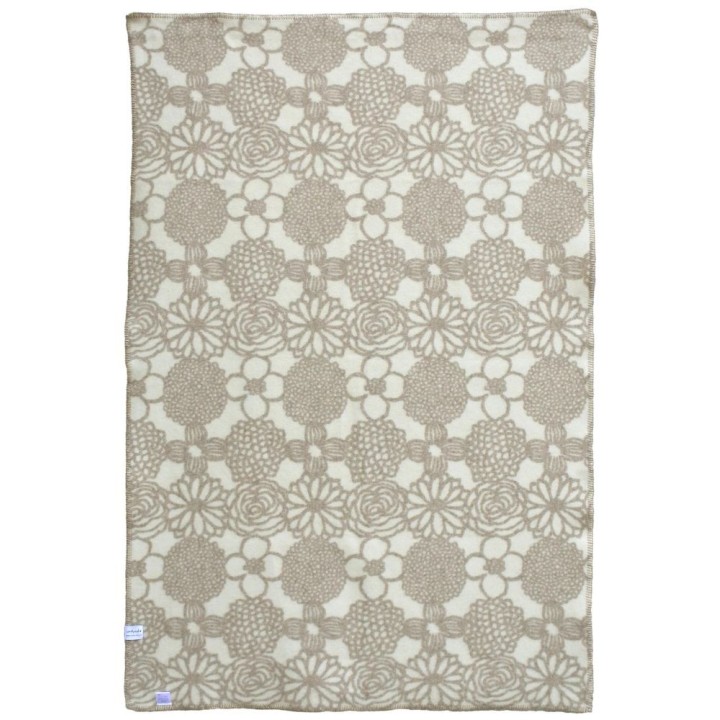 undyed+ ひざ掛け毛布【花つなぎ】無染色ウール | SIMPLife