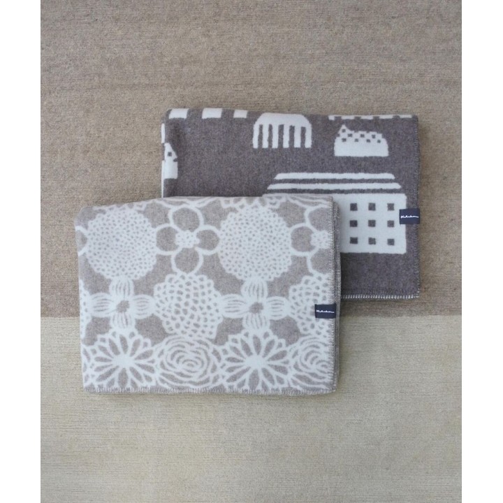 undyed+ ひざ掛け毛布【花つなぎ】無染色ウール | SIMPLife