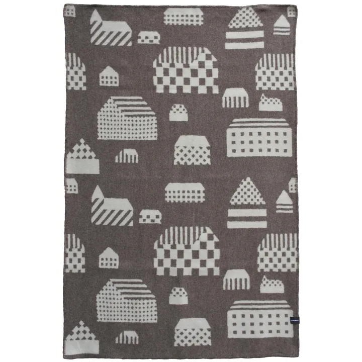 undyed+ ひざ掛け毛布【モザイク街】無染色ウール | SIMPLife