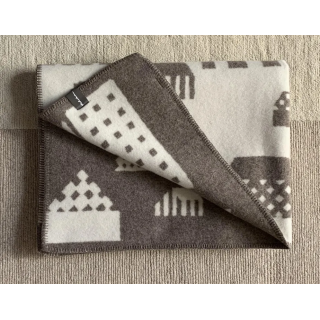 undyed+ ひざ掛け毛布【モザイク街】無染色ウール | SIMPLife