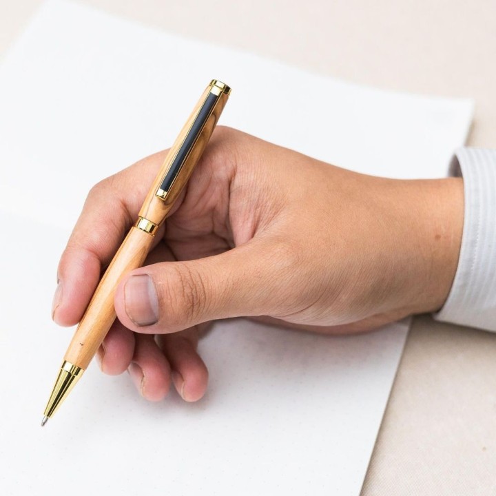 架け箸 オリーブのボールペン【オリーブ】木製 | SIMPLife