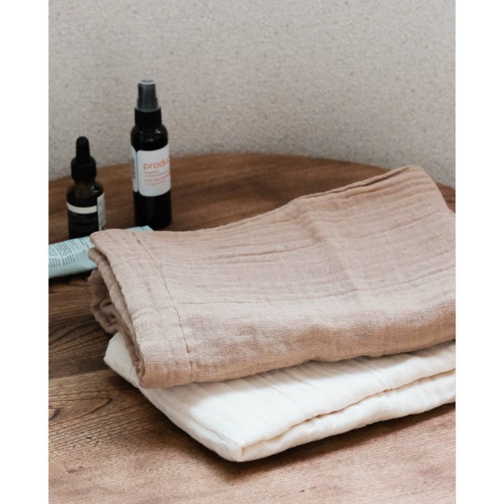 かやオーガニックフェイスタオル【茶綿】綿100% | SIMPLife