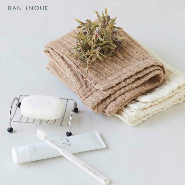 かやオーガニックフェイスタオル【生成】綿100% | SIMPLife