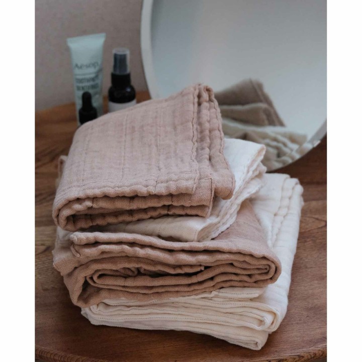 かやオーガニックフェイスタオル【生成】綿100% | SIMPLife