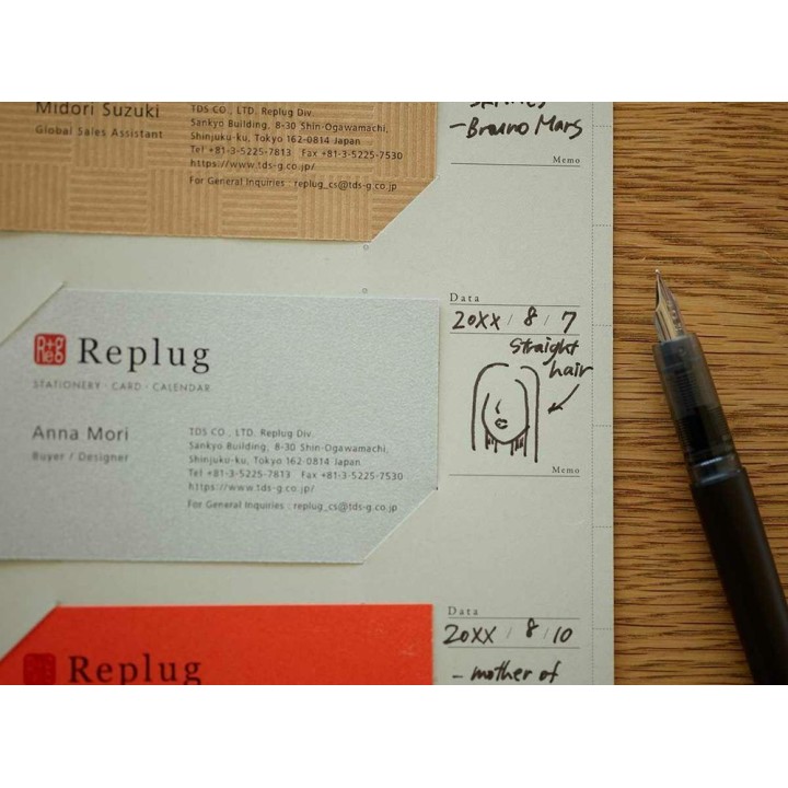 Log book：Felt 名刺ファイル【TURQUOISE BLUE/BLACK】 | SIMPLife