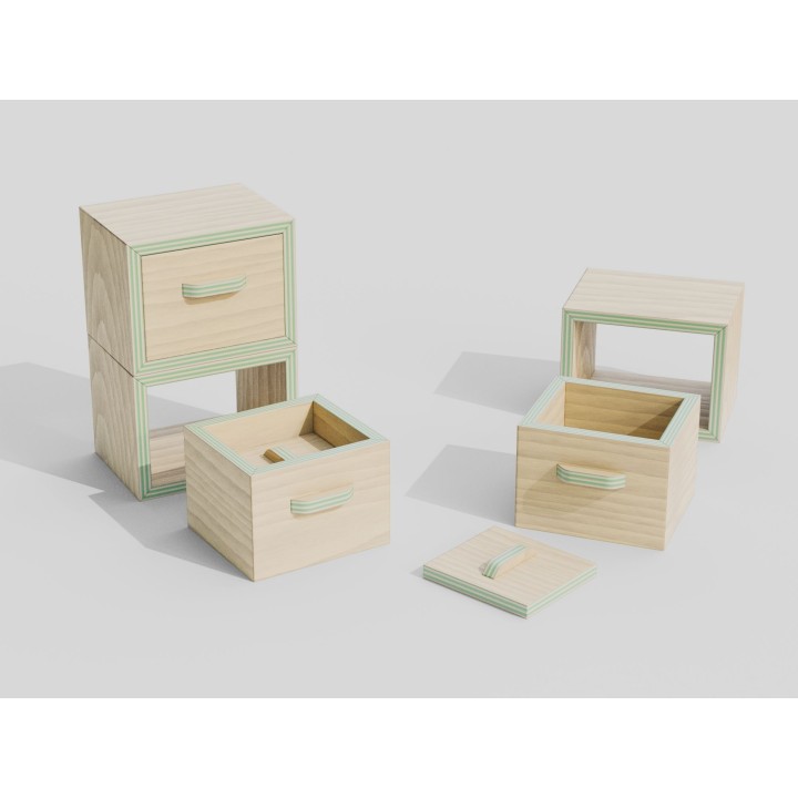 bosje 多目的ストッカー 小サイズ【若草萌黄色/LIGHT GREEN】 | SIMPLife