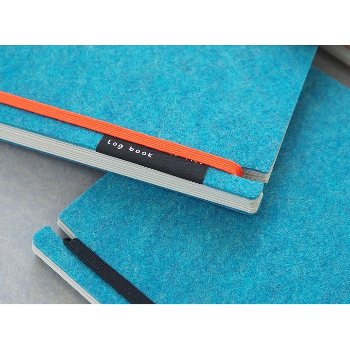 Log book：Felt 名刺ファイル【TURQUOISE BLUE/ORANGE】 | SIMPLife
