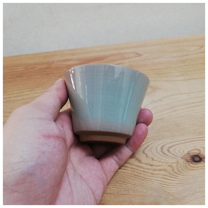 万事急須 萬古焼 高台碗 湯呑み【青磁】 | SIMPLife