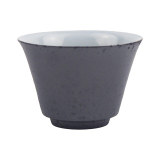 万事急須 萬古焼 高台碗 湯呑み【黒ゆず】 | SIMPLife