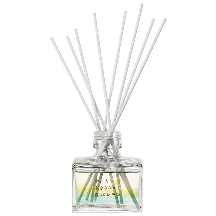 和の香りで空間を整える 消臭リードディフューザー 瀬戸内レモン 120mL