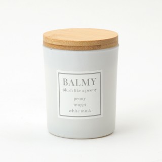 BALMY 焚き火の音と香りを楽しむ 木製芯ソイキャンドル【Blush like a peony】 | SIMPLife
