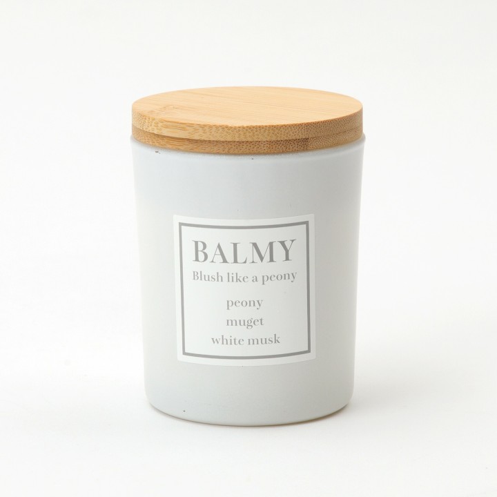 BALMY 焚き火の音と香りを楽しむ 木製芯ソイキャンドル【Blush like a peony】 | SIMPLife