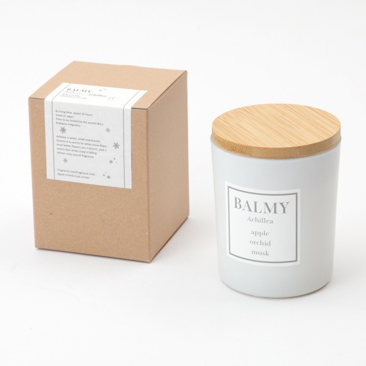 BALMY 焚き火の音と香りを楽しむ 木製芯ソイキャンドル【Blush like a peony】 | SIMPLife