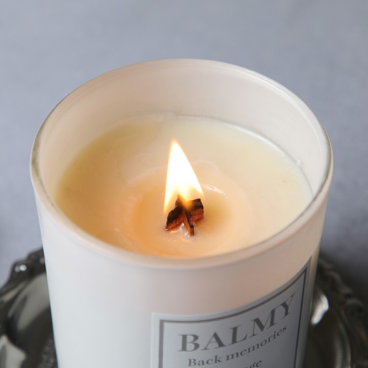 BALMY 焚き火の音と香りを楽しむ 木製芯ソイキャンドル【OSMANTHUS＆MUSK】| SIMPLife