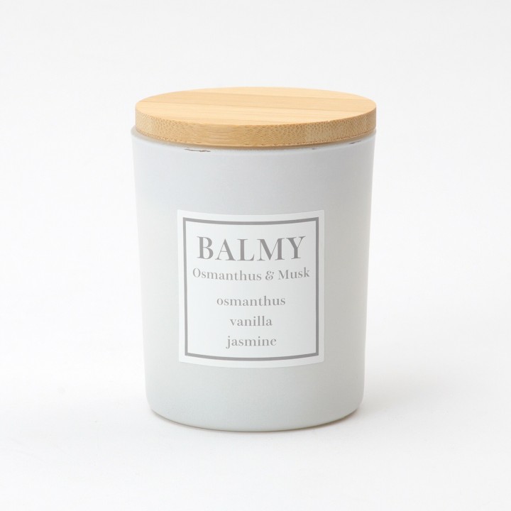 BALMY 焚き火の音と香りを楽しむ 木製芯ソイキャンドル【OSMANTHUS＆MUSK】| SIMPLife