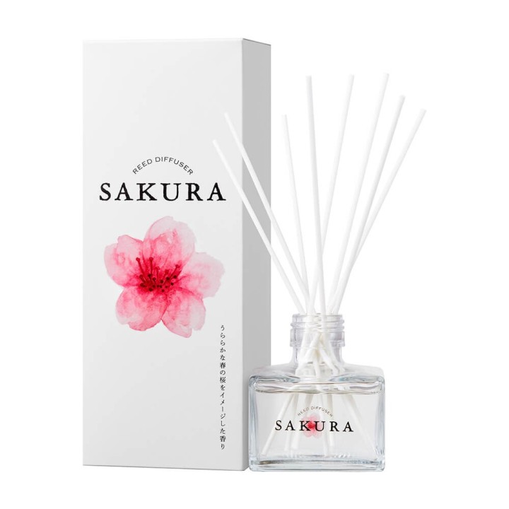和の香りで消臭 リードディフューザー【桜】| SIMPLife