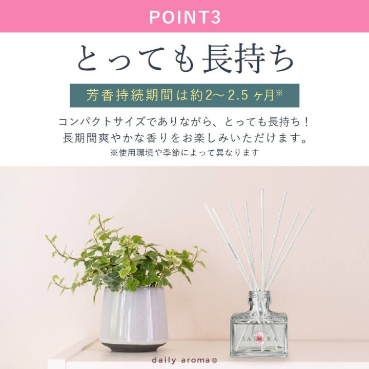 和の香りで消臭 リードディフューザー【桜】| SIMPLife