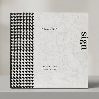 Sign 香炉ギフトセット お香30本＆グラス付き グリーン/ブラック | SIMPLife