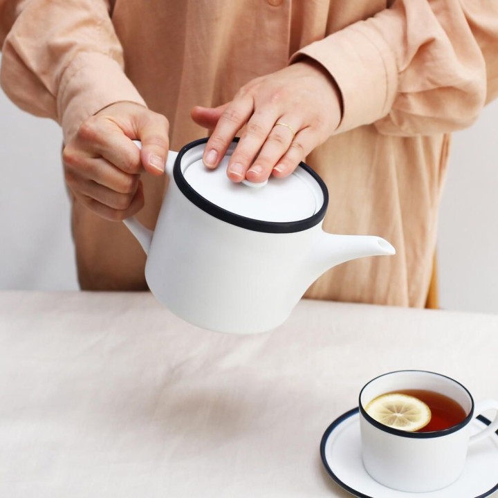 POTPURRI Frost ポット【青】磁器ティーポット | SIMPLife