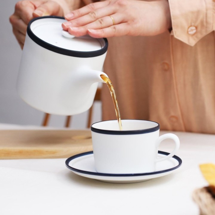 POTPURRI Frost ポット【白】磁器ティーポット | SIMPLife