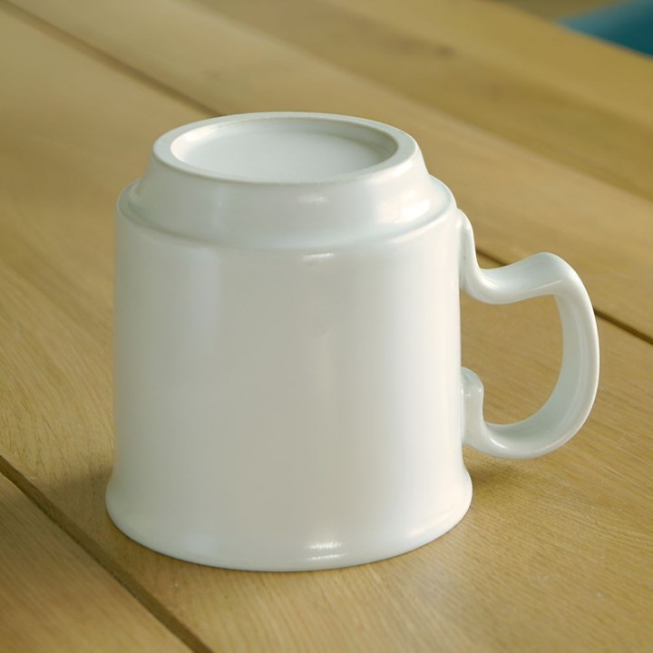 アッシュ マグカップ【WHITE】美濃焼 軽い磁器 | SIMPLife