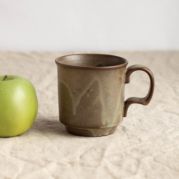 アッシュ マグカップ【BROWN】美濃焼 軽い磁器 | SIMPLife