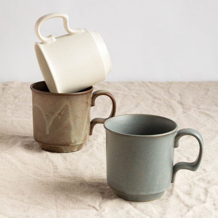 アッシュ マグカップ【GREY】美濃焼 軽い磁器 | SIMPLife