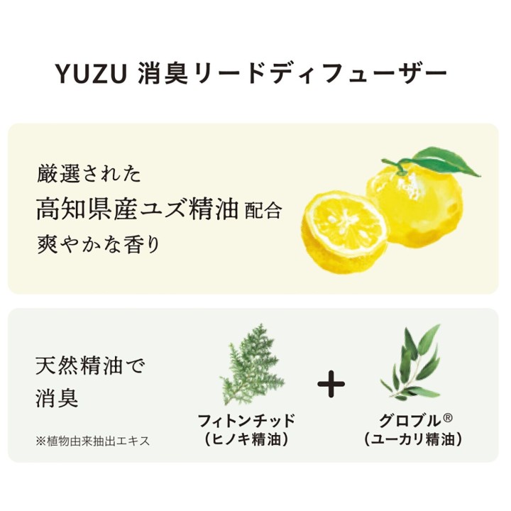 和の香りで消臭 リードディフューザー【高知県産ゆず】 | SIMPLife